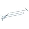 Double Hanger with Arm for EURO Mega-M Perforated Price Tag L-20cm Fi4 Zinc N