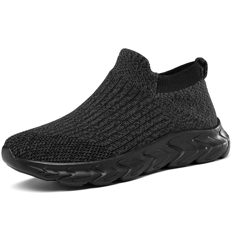 

New spring and summer fly-woven upper fashion couple outdoor casual shoes platform sports lazy shoes running shoes 36