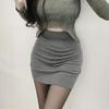 Korean Dongdaemun High Waist Slimming Elastic Mini Skirt - Trendy Hip-Hugging Women's Fashion