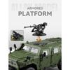 1/20 Bravewarrion Armored Explosion Proof Vehicle Alloy Diecast Model Car Indoor Desktop Decoration Display Ornaments Birthday