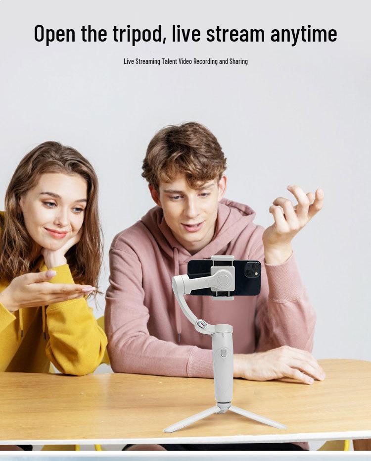 M1 Handheld Gimbal: Three-Axis Stabilizer with Anti-Shake & Smart Face Tracking for Photography & Live Streaming