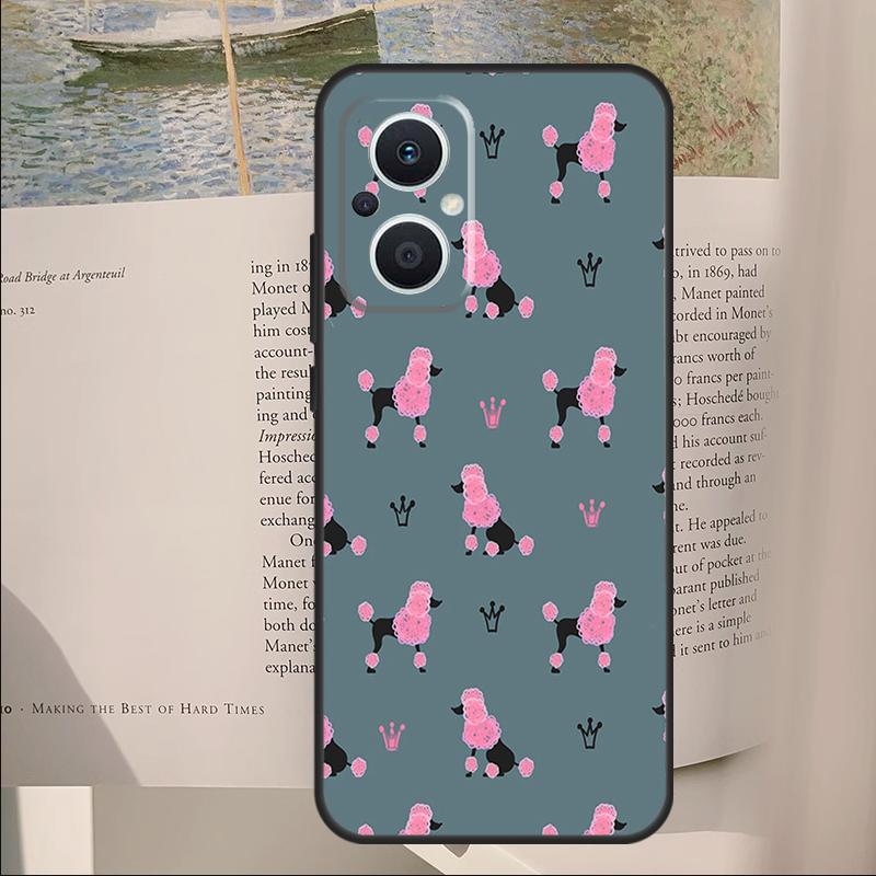 Poodle Dog Cover For OPPO Reno 14F 11F 12F 13F 10 11 12 13 14 Pro 7 8 Lite OPPO Find X6 X8 X9 Pro Case