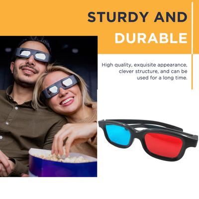 Červené Modré 3D Brýle Pro Filmy Anaglyfové Kino PET Čočky 3D Brýle Vintage Animace Červené 3D Brýle Pro Filmy Herní PC