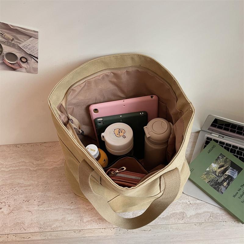 Borsa a Spalla Monocolore da Donna Borsa Tote di Grande Capacità
