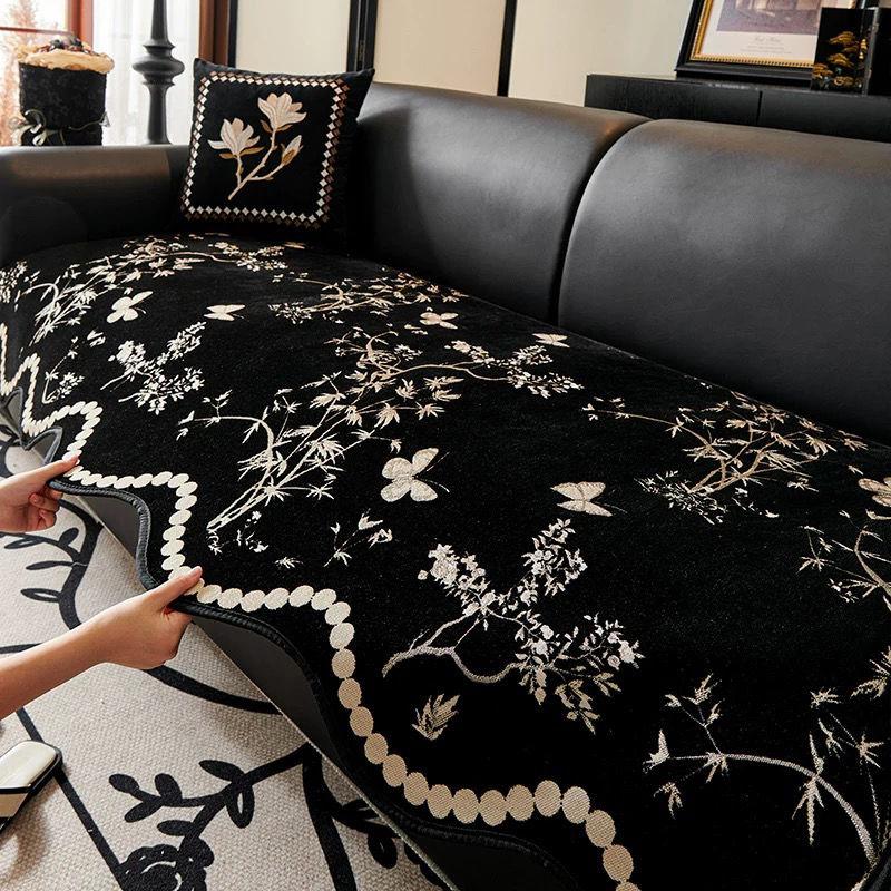 Retro special-shaped sofa cushion four seasons general new advanced sense of irregular non-slip cushion cover 9090cm 6688₽