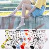 Cute Cartoon Animal Socks Women Summer Ultra-thin Transparent Crystal Silk Socks Casual Breathable Elastic Lace Socks