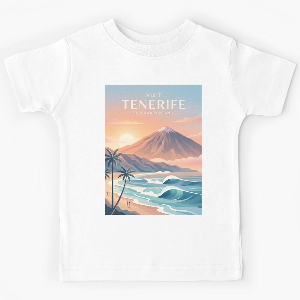 Visit Tenerife The Canary Islands – Scenic Travel Destination & Island Escape Vibes Kids T-Shirt 110