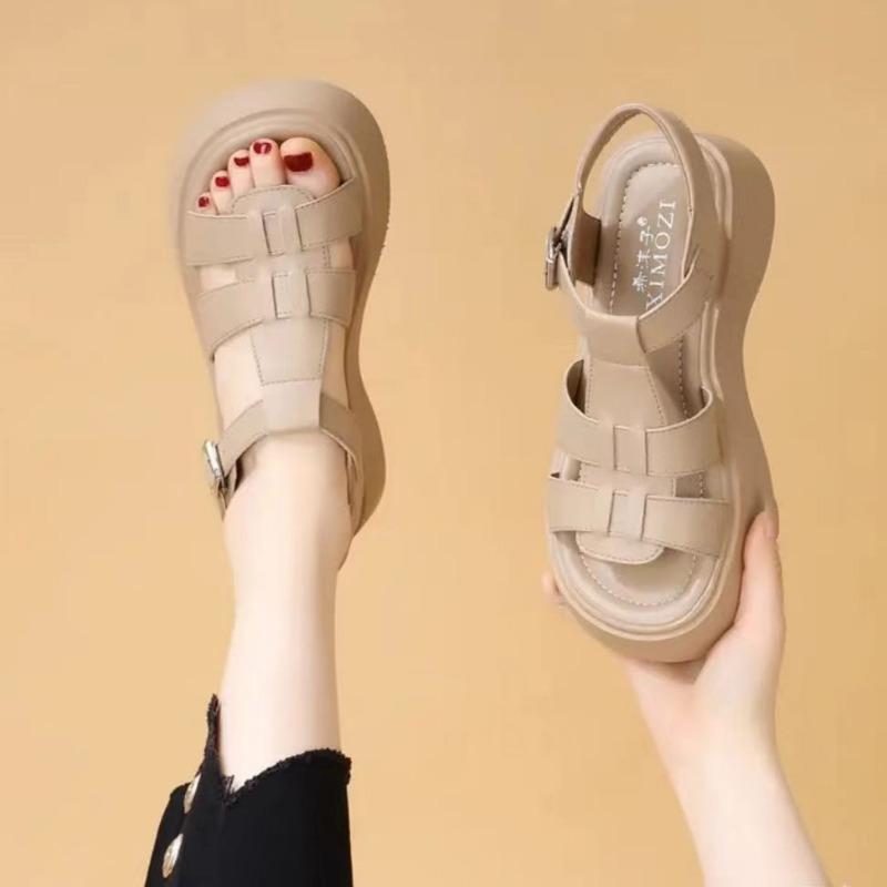 Small thick-soled sandals women's summer new heightening fashion with skirt soft sole