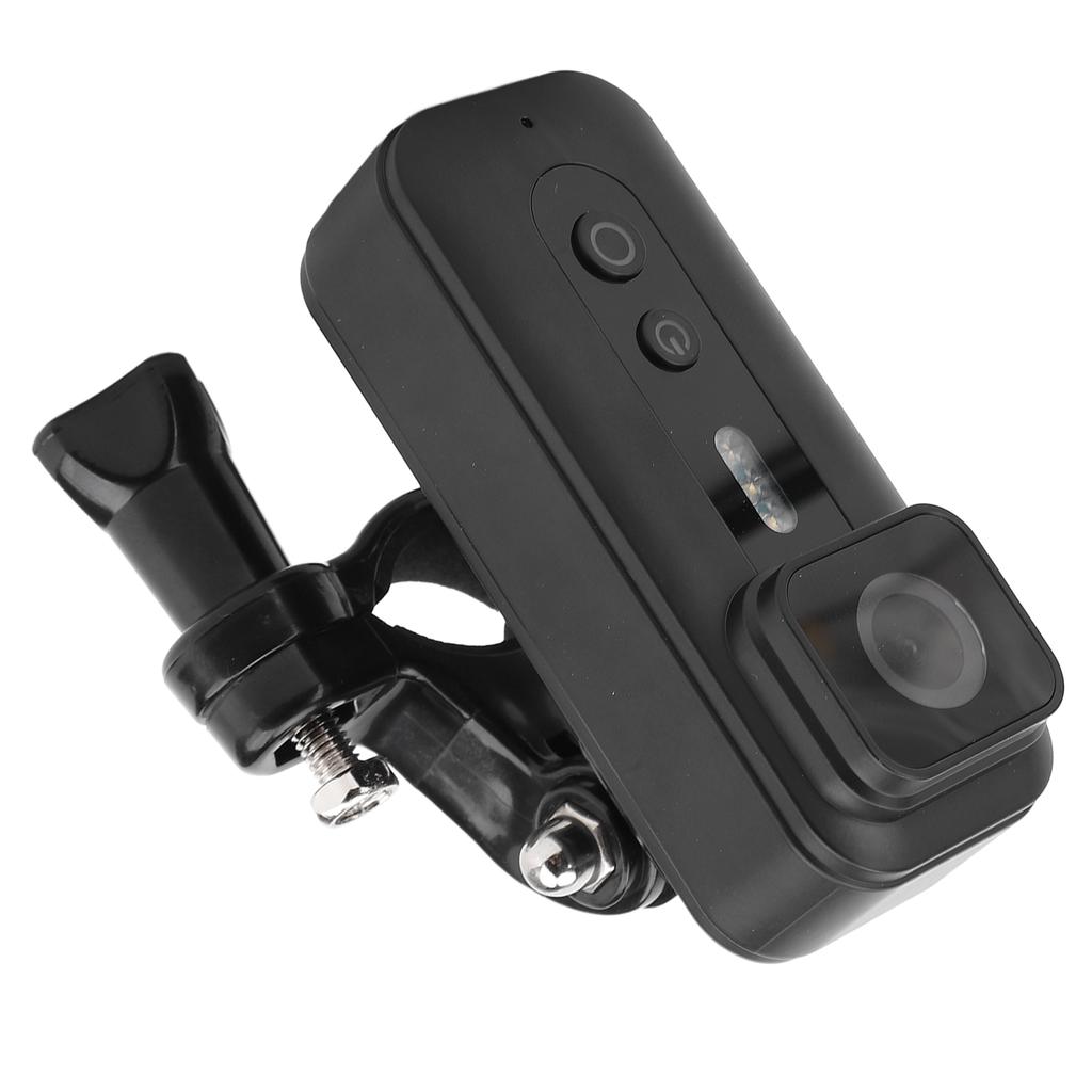 Camera with Handlebar Holder Backclip Fill Light 120 degrees  Wide Angle 1080P Water Resistant Anti Shake