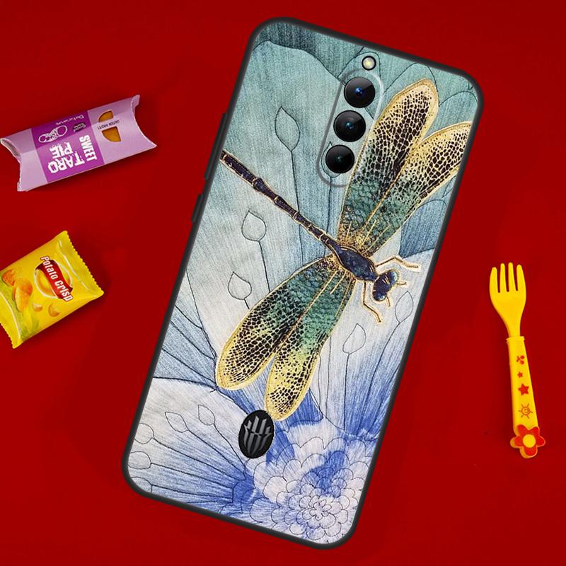 

Dragonfly Animal Art Phone Case For ZTE Nubia Red Magic 10 9 8 8S 9S 10S 11 Pro Plus 6 7 6S 7S Pro 10 Air Cover Red Magic 10 Pro