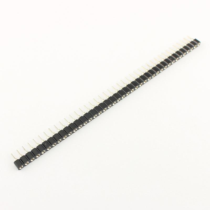 5pcs 2.54mm Pitch 1x40 2x40 40 80 Pin Female Male Hole Round Header Strip Connector Straight Single Double Row Tin Gold Plated