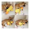 Duck Toy, Chewing Duck Stuffed Animal, Makes Sound, Relieve Stress, Relieve Lack of Exercise, Brushing Teeth, Sturdy, Small/Medium/Large Dog Present,