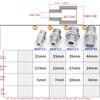 M10 M16 M18 M20 M22 Metrisch 1/4" 1/2" 3/4" BSP Innengewinde Außengewinde 304 Edelstahl Reduzierstück Rohrverschraubung Muffe Verbinder