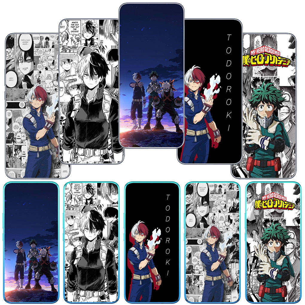 

для Motorola Moto Edge 40 30 neo G54 G24 G84 iPhone 15 14 Xiaomi Redmi Note 13 12 11 Pro Samsung Galaxy A34 Чехол My Hero Academia Bnha Todoroki Shoto