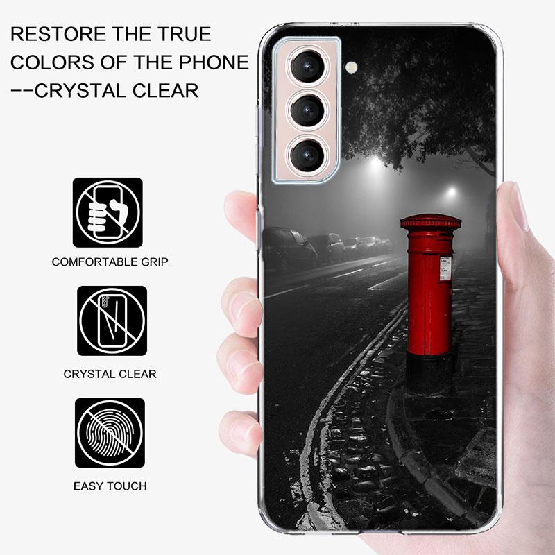 london Bus England Telephone Phone Case For Samsung A17 A56 A36 A26 A16 A55 A35 A25 A15 A05S Galaxy A71 A51 A41 A31 A21S A70 A50