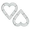 Heart Shaped Wire Wreath Frame Wall Hanging Green Wire Ring For Valentines Day Wedding Home Decor