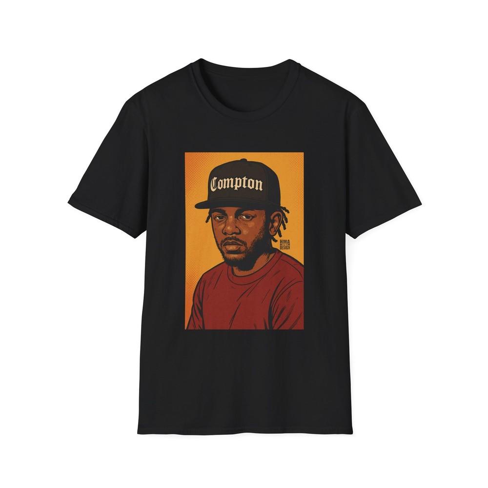 

Kendrick Lamar Compton T-Shirt Hip-Hop Apparel Tee Music Lover Gift Unisex T-Shirt M