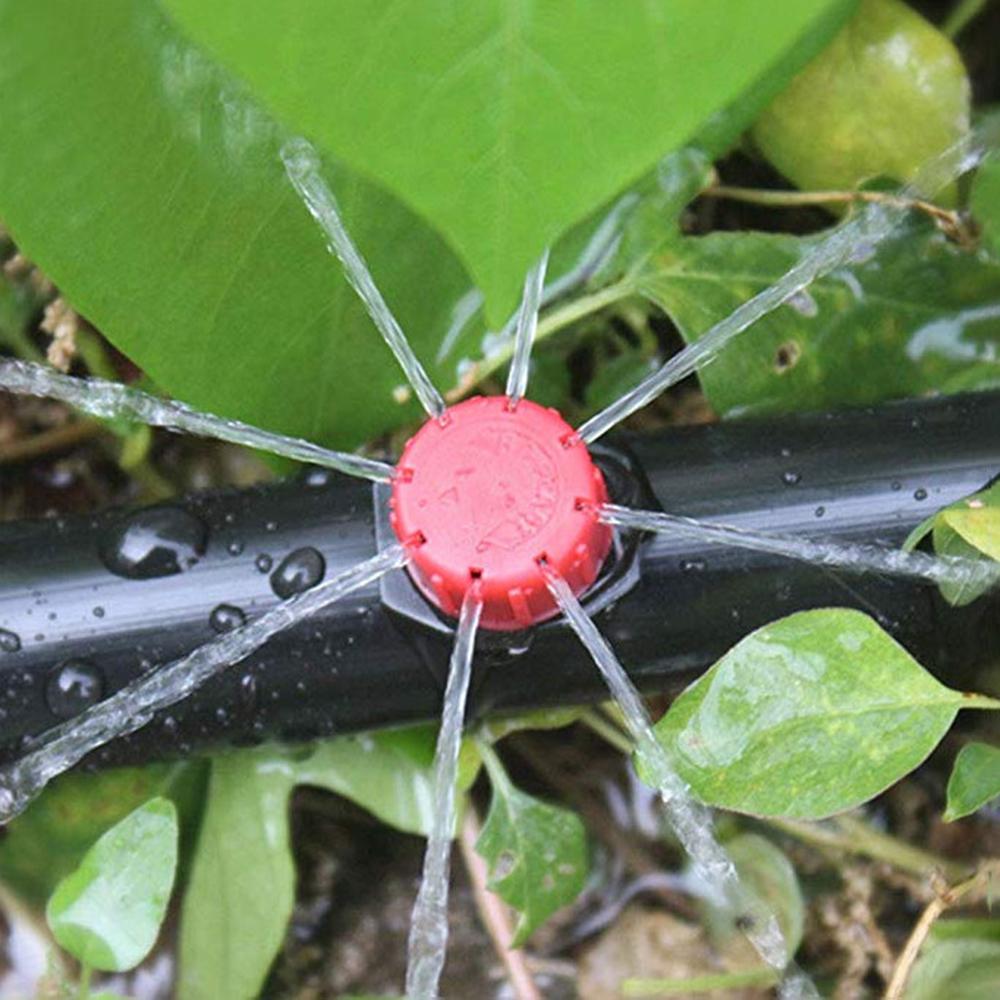 50/100pcs Adjustable Irrigation  Garden 1/4'' Emitter Dripper Micro Drip Irrigation Sprinklers for Watering System