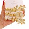 Women's Summer Fashion Starfish Shell Stud Earrings Set