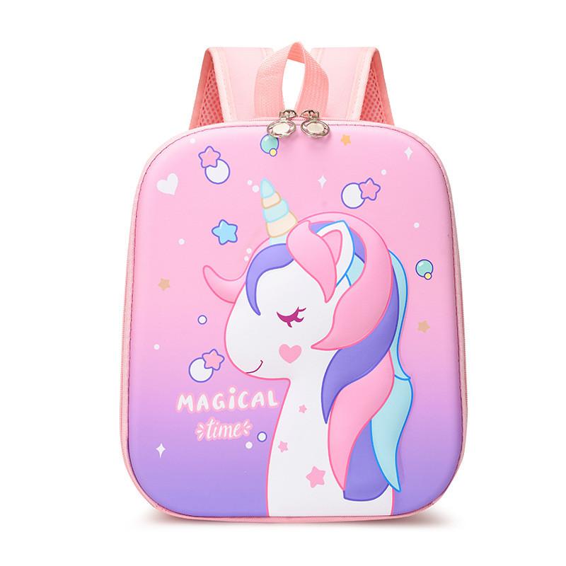 Niedlicher Einhorn Astronaut Meerjungfrau Cartoon Gedruckter Kinder Hartschalen Rucksack