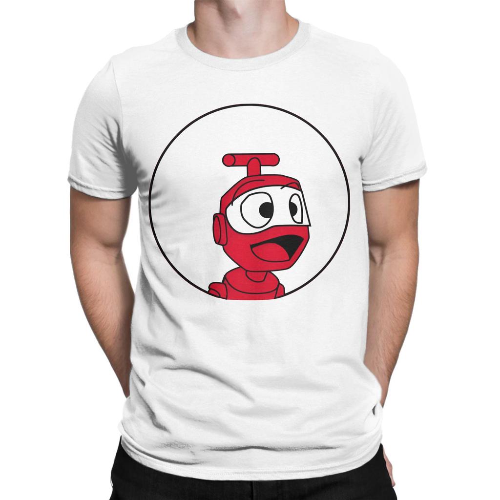 Nono The Little Robot 100 Cotton T Shirt For Men Summer  Vintage T-Shirts Round Neck Hip Hop Tee Shirt Oversize Design Clothing
