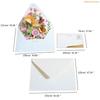 K1AE Multifunctional Floral Greeting Card for Birthdays,Thank You,Christmas,New Year