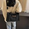 2024 Multi-Layer Color Block Canvas Crossbody Tote Bag for Mommies