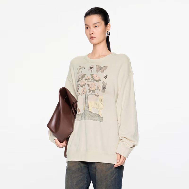 JNBY 24 Autumn U-Neck Sweatshirt