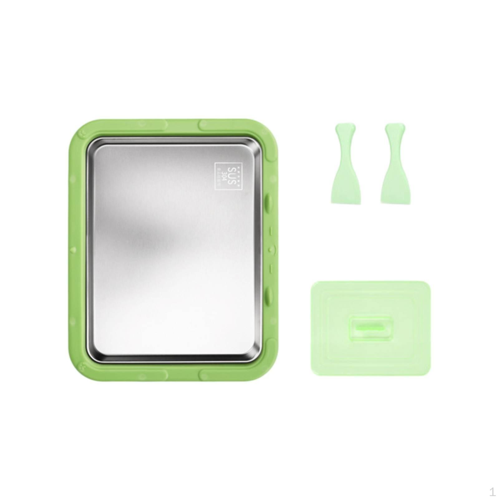 Rolled Ice Dessert Maker Homemade Desserts Quick Freezing Yogurt for Kids, Families, Parties,