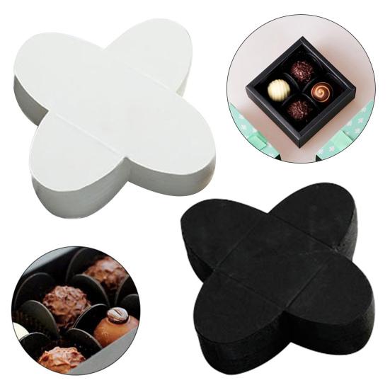 

50 шт. поднос для шоколада, портативная прокладка для шоколада из крафт-бумаги, домашняя