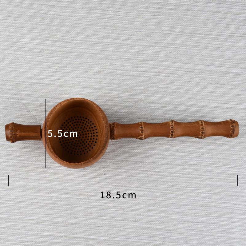 TLAKEHO Handmade Bamboo Vase and Tea Strainer Set