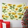 Sunflowers, Bees, and Ladybugs Pattern Pattern Wall Hanging Tapestry Decorative Tapestry Home Decor for Bedroom and Living Room