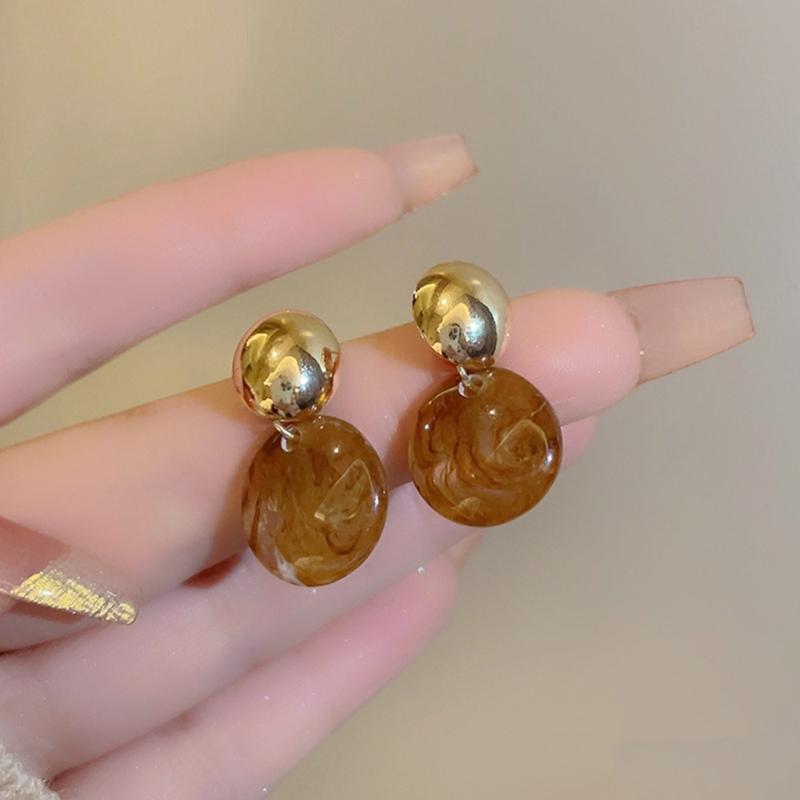 Trendy Amber Earrings Portable And Comfortable For Long Time Wearing