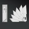 50pcs Wood Carving Blades Cutter Knifes Craft Carve Tool Sculpture Utility Engrave Metal Scalpel Woodcarve PCB Repair DIY Blade