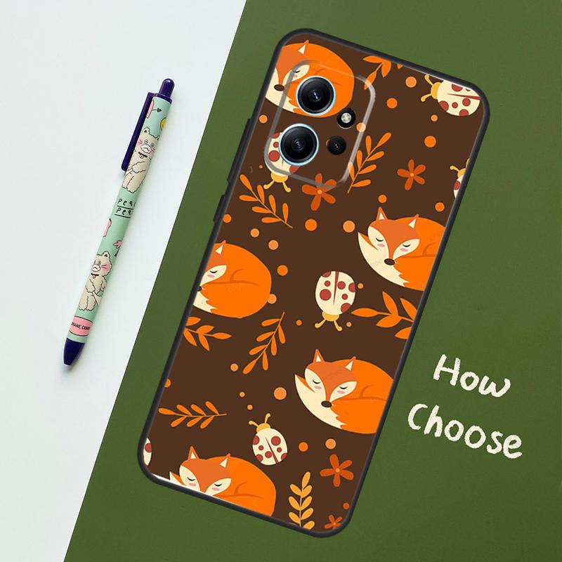 Herbstblätter Fall Fuchs Hülle Für Xiaomi Redmi Note 15 Pro Plus 14 13 10 11 12 Hülle Für Redmi 15C 15 13C 12C 14C 10C