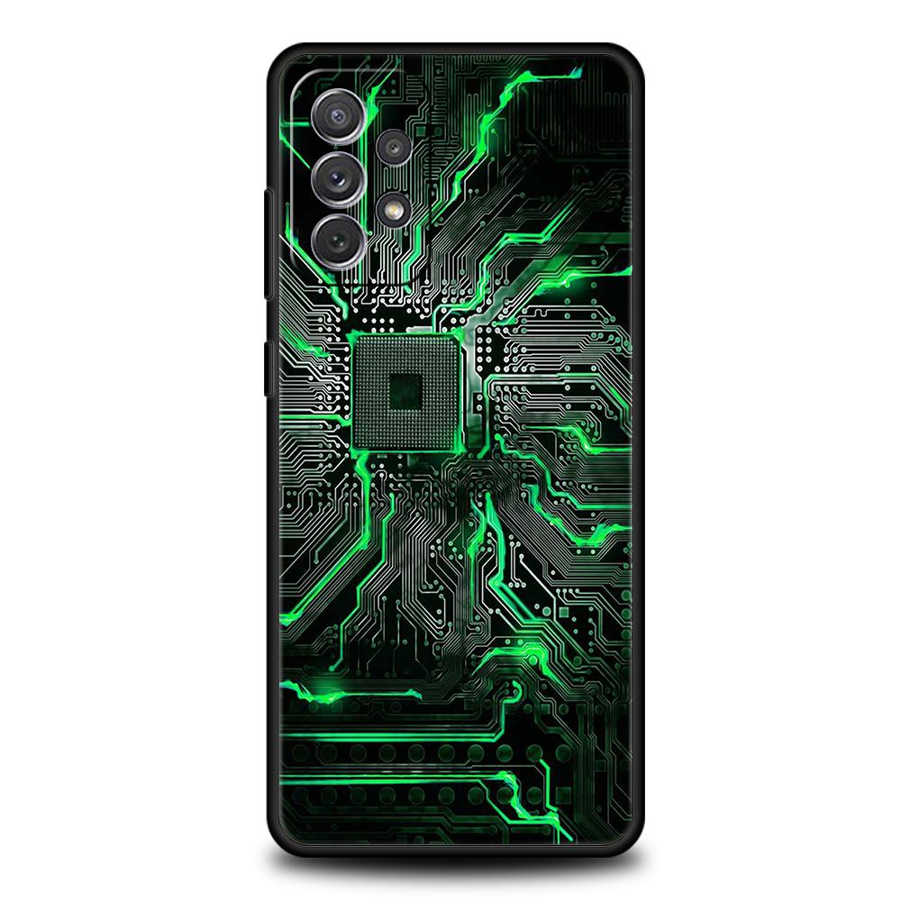 Inside Motherboard Circuit Board Phone Case for Samsung Galaxy A13 A14 A54 A73 A34 A51 A71 A22 A23 A32 A52 A01 A31 A41 TPU Shell