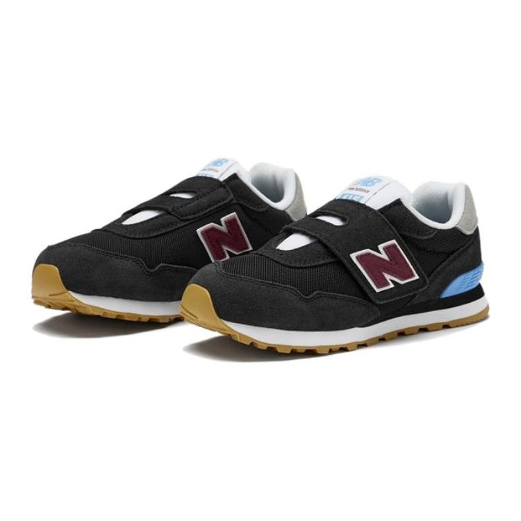 New Balance NB 515 Breathable Cushioning, Wear Resistant Low Top Kids' Running Shoes Black Kids' PV515BU