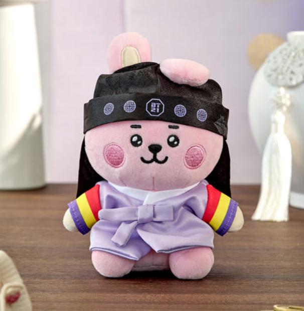 BT21 BABY Premium K Edition Sitting Plush – COOKY, CHIMMY, MANG, SHOOKY, RJ, KOYA, TATA