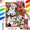 Digital Oil Painting 101 Dalmatians Puppy Dog Christmas Tree Art Handmade Diy Gift Home Decoration