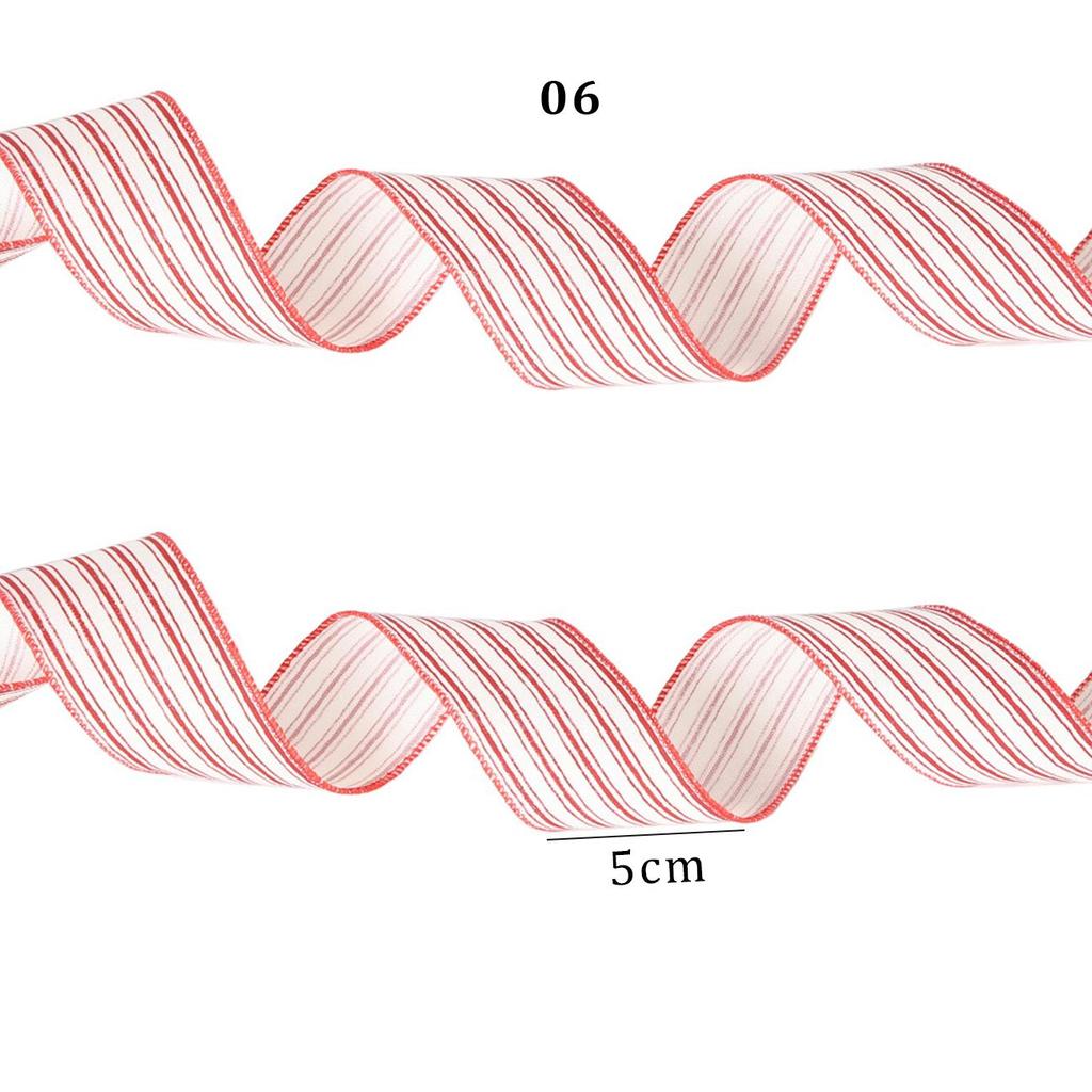 2M Weihnachtselch-Aufdruck Stoff mit Drahtkante Wirbelband Klassische Bastelschleife Weihnachtsbaum