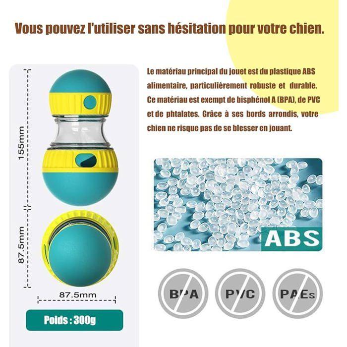 Jouet Intelligent pour Chien,Balle Interactive et Alimentation Lente,Favorise la Digestion et Le Plaisir,Idéal ve JOUET A FRIANDISE