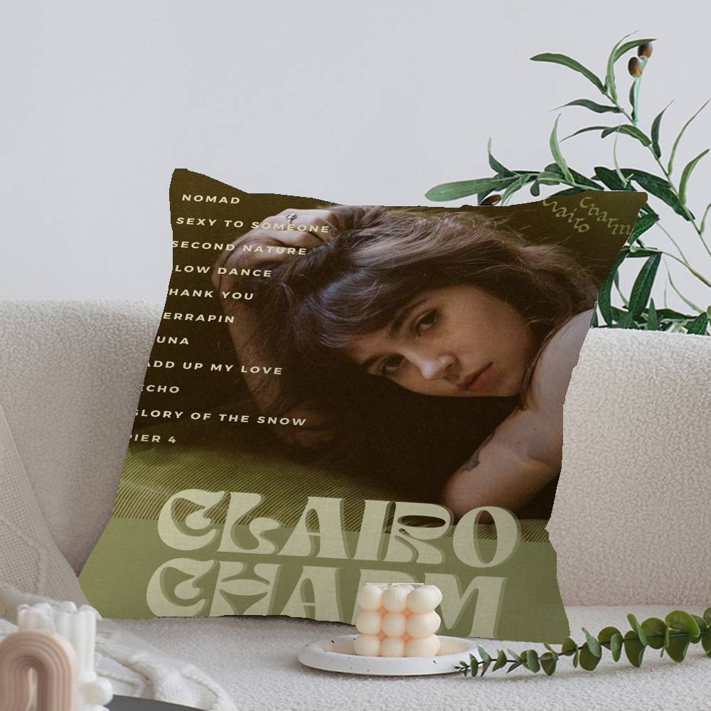 

Charm Singer Clairo Pillow Cover for Bedroom Room and Living Room Sofa Decorative Cushion Cover 30x30 cm