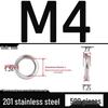 Verdickte 304/201 Edelstahl-Federring Elastischer Abstandshalter M3-M24