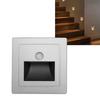 Motion Sensor Stair Light ABS Recessed LED Solar Stair Lights for Decks Steps Fence Patio Yard