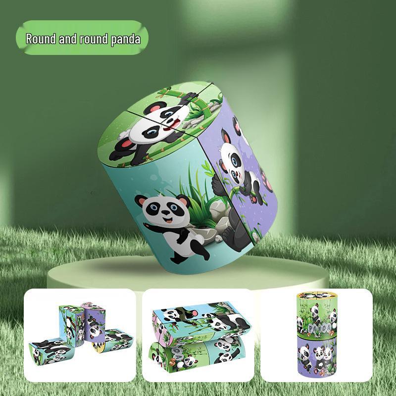 

Постоянно меняющийся кубик бесконечности: 3D Складные Геометрические Блоки Панды для Детской Обучающей Игры и Подарков