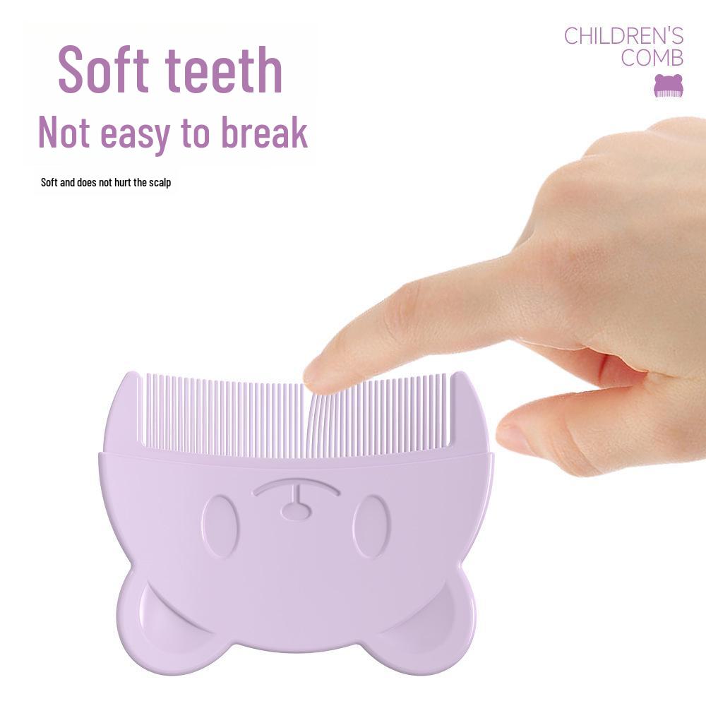 Grzebień dla niemowląt w kształcie misia do usuwania ciemieniuchy - odpowiedni dla chłopców i dziewczynek