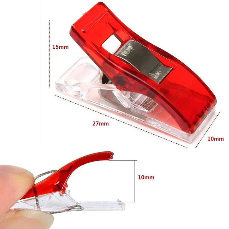 Colorful Plastic Sewing Clips for Cross-Border Japanese Hemming, Patchwork, and Fixing - AXE Clips