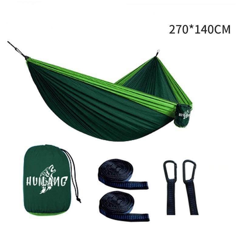 270x140cm Portable Hammocks Nylon Color Parachute Fabric Single and Double Size Outdoor Camping Hiking Garden Hammock