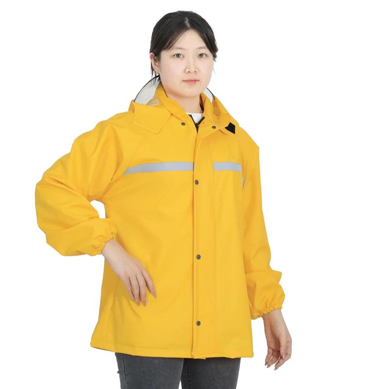 Raincoat and Rain Pants Split Set for Cycling, Outdoor Heavy Rain Protection Raincoat Set, Full-Body Motorcycle Delivery Raincoat