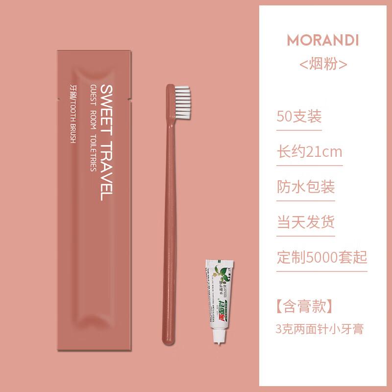 Disposable Soft Bristle Toothbrush Set with Toothpaste
